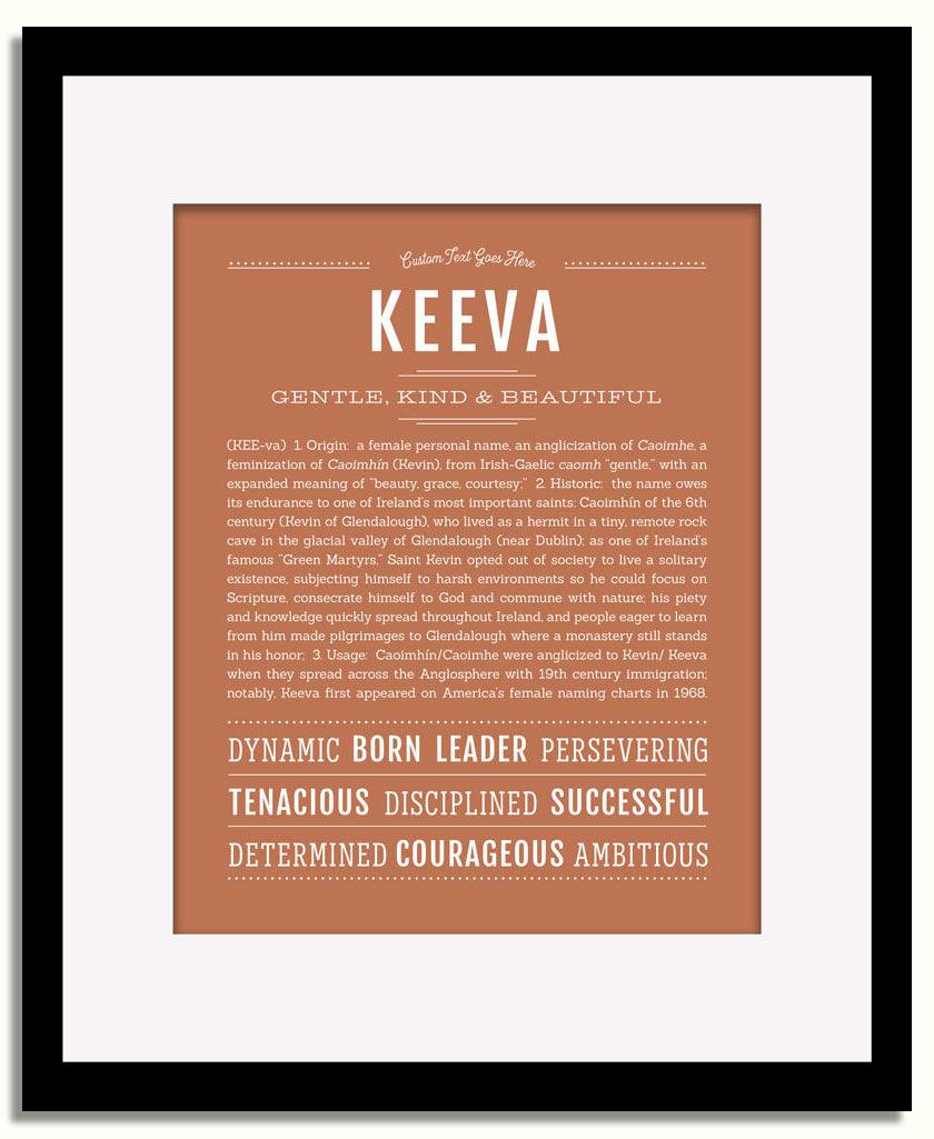 Frame Options | Terra Cotta | Black Frame, Matted