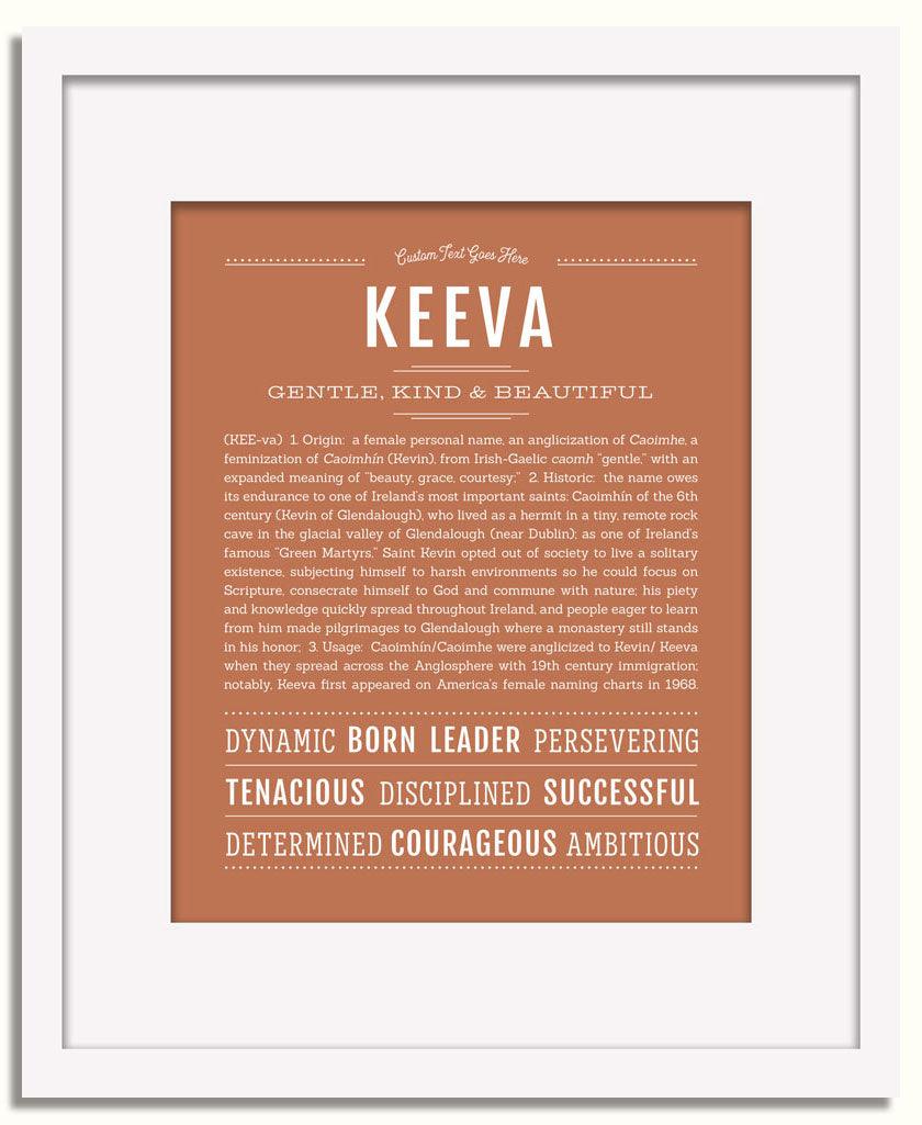 Frame Options | Terra Cotta | White Frame, Matted