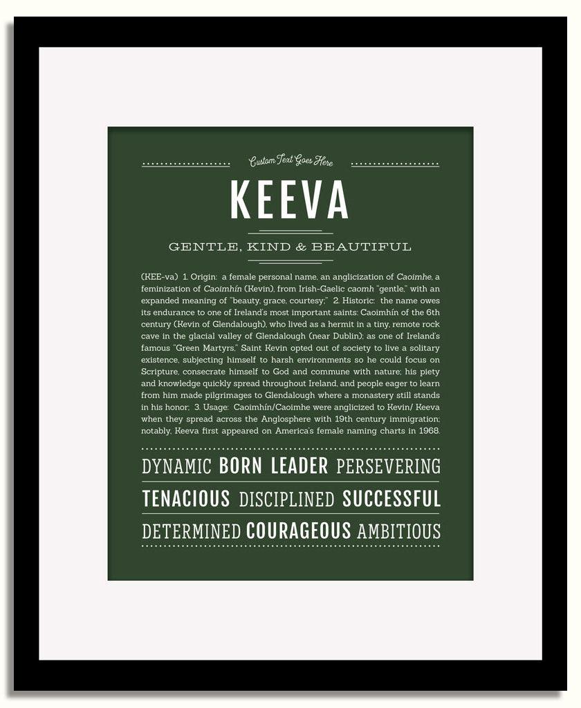 Frame Options | Deep Forest | Black Frame, Matted