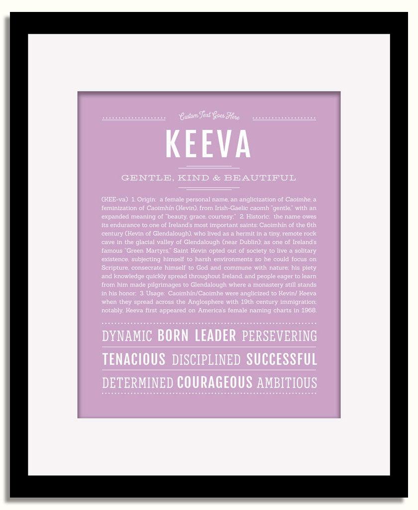 Frame Options | Lilac | Black Frame, Matted