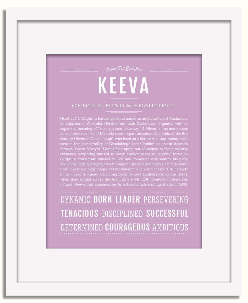 Frame Options | Lilac | White Frame, Matted