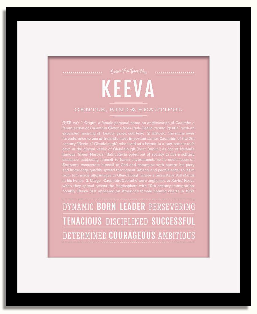 Frame Options | Dusty Rose | Black Frame, Matted