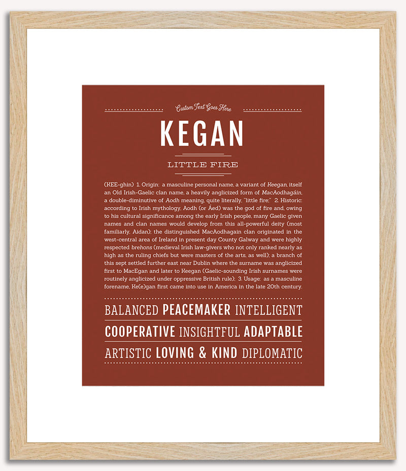 Kegan | Name Art Print