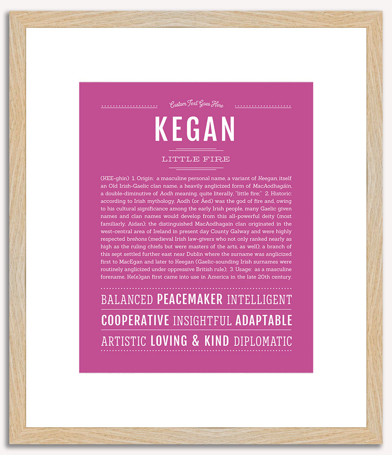 Kegan | Name Art Print