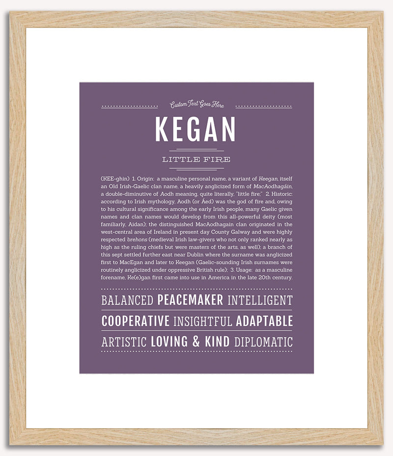 Kegan | Name Art Print