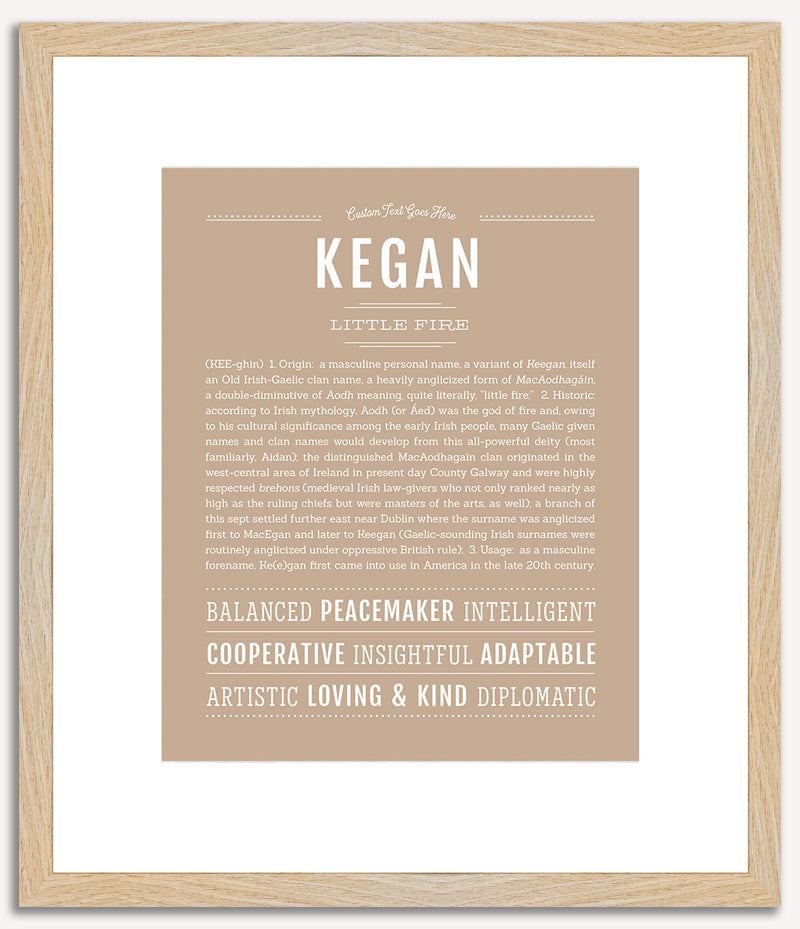 Kegan | Name Art Print