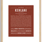 Kehlani | Name Art Print