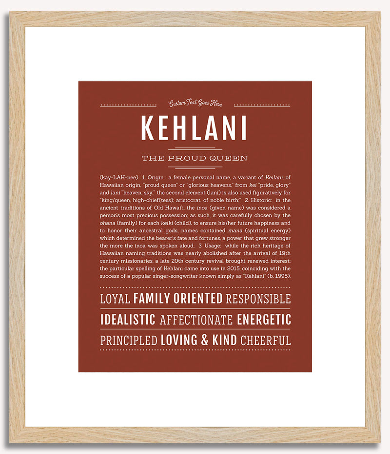 Kehlani | Name Art Print