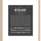 Kehlani | Name Art Print