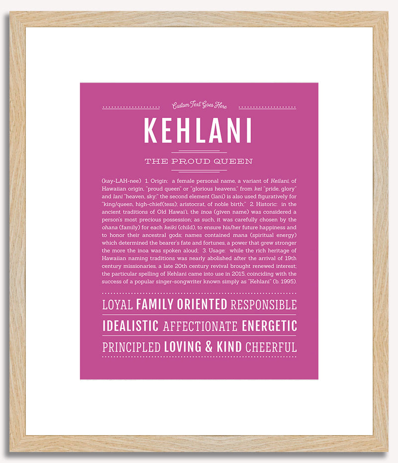 Kehlani | Name Art Print