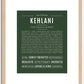 Kehlani | Name Art Print