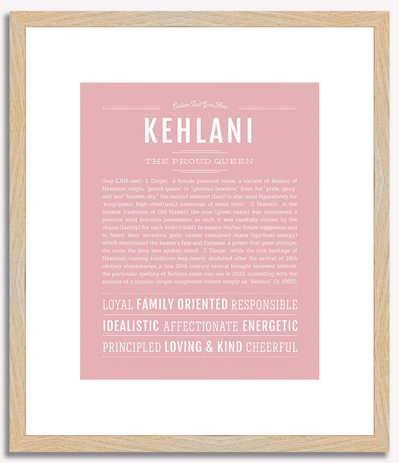 Kehlani | Name Art Print