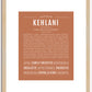 Kehlani | Name Art Print