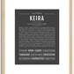 Keira | Name Art Print