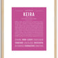 Keira | Name Art Print