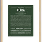 Keira | Name Art Print