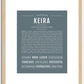 Keira | Name Art Print