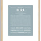 Keira | Name Art Print