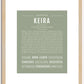 Keira | Name Art Print