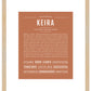 Keira | Name Art Print