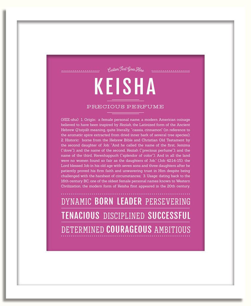 Frame Options | Dark Pink | White Frame, Matted