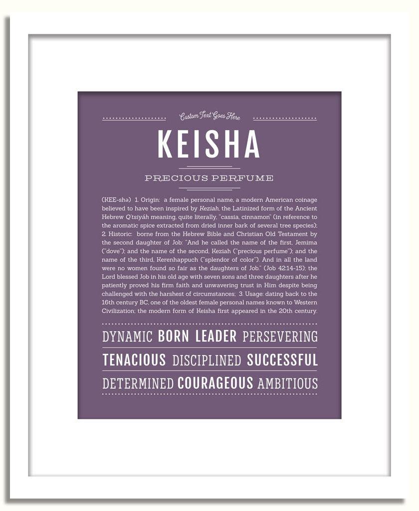 Frame Options | Deep Purple | White Frame, Matted