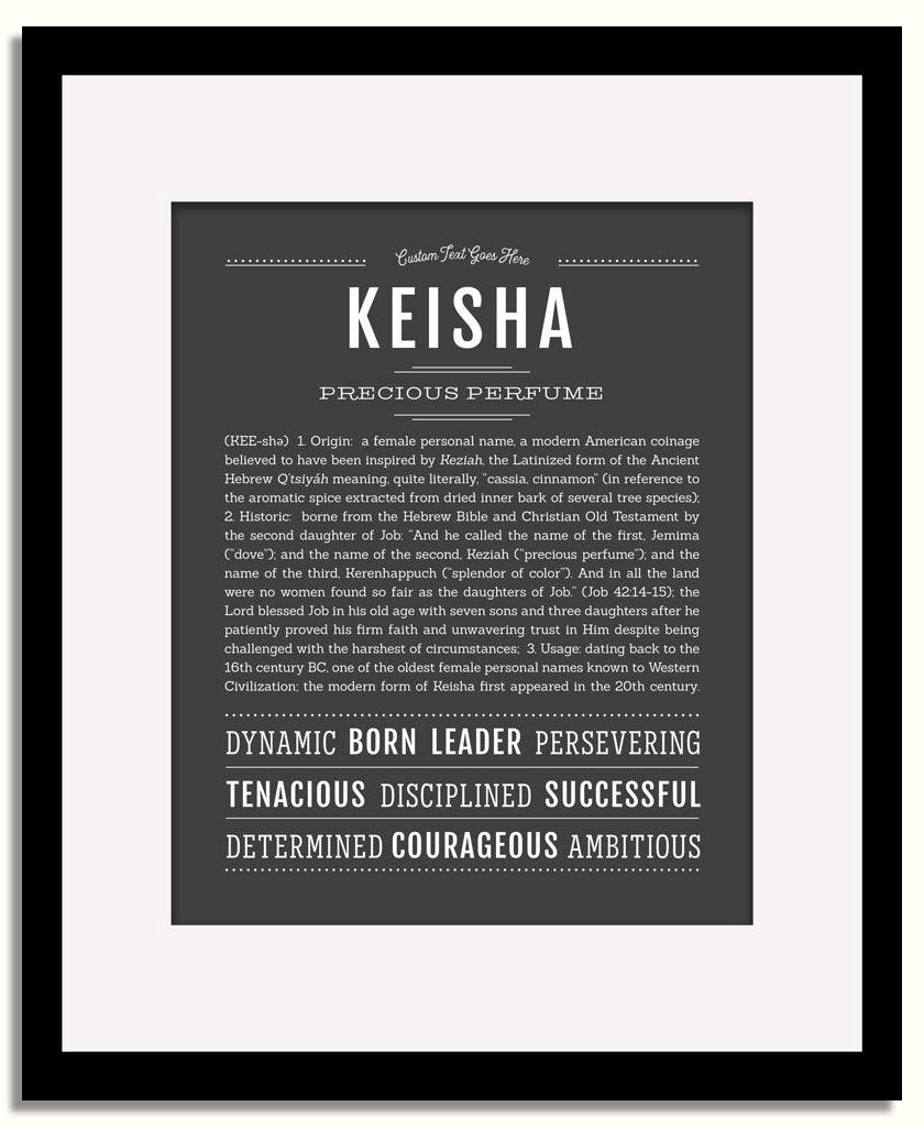 Frame Options | Charcoal Gray | Black Frame, Matted