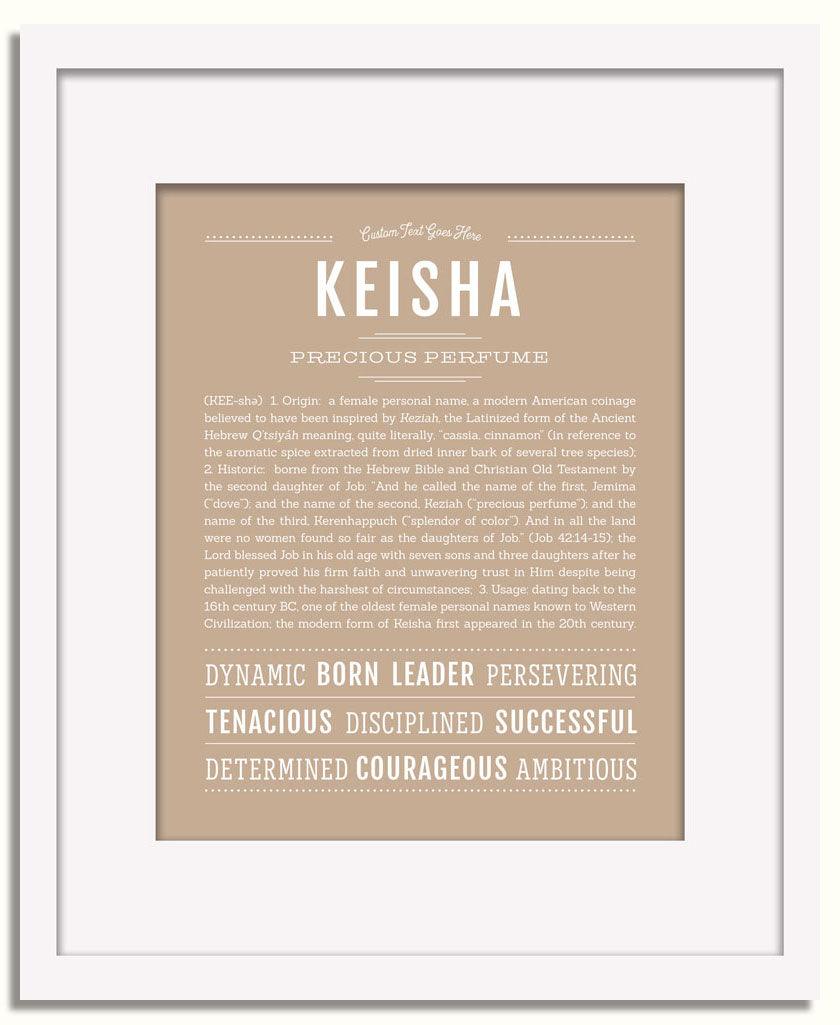 Frame Options | Tan | White Frame, Matted