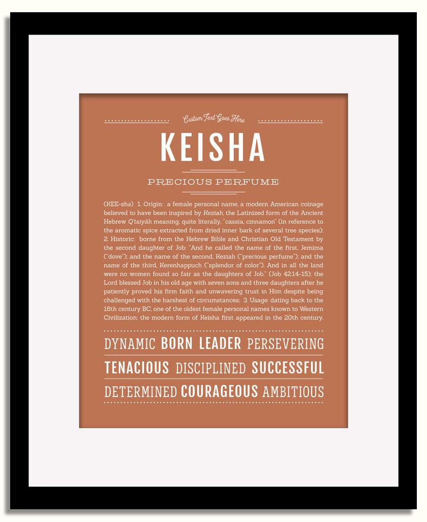 Frame Options | Terra Cotta | Black Frame, Matted