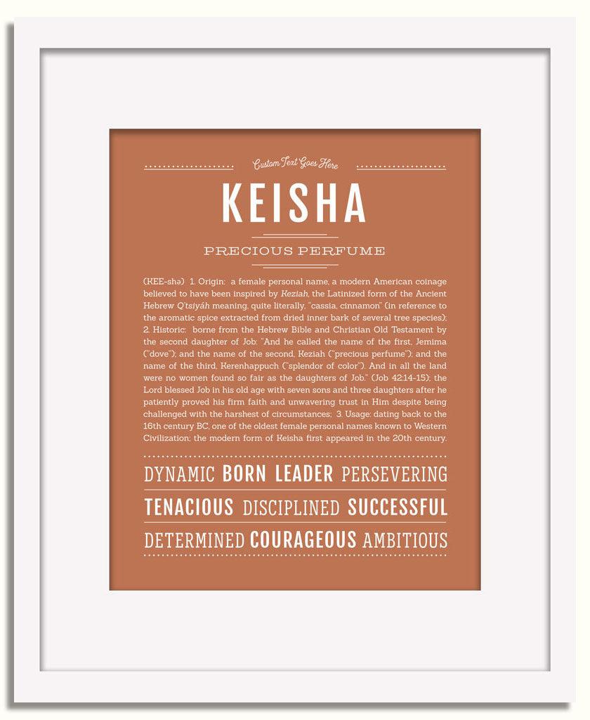 Frame Options | Terra Cotta | White Frame, Matted