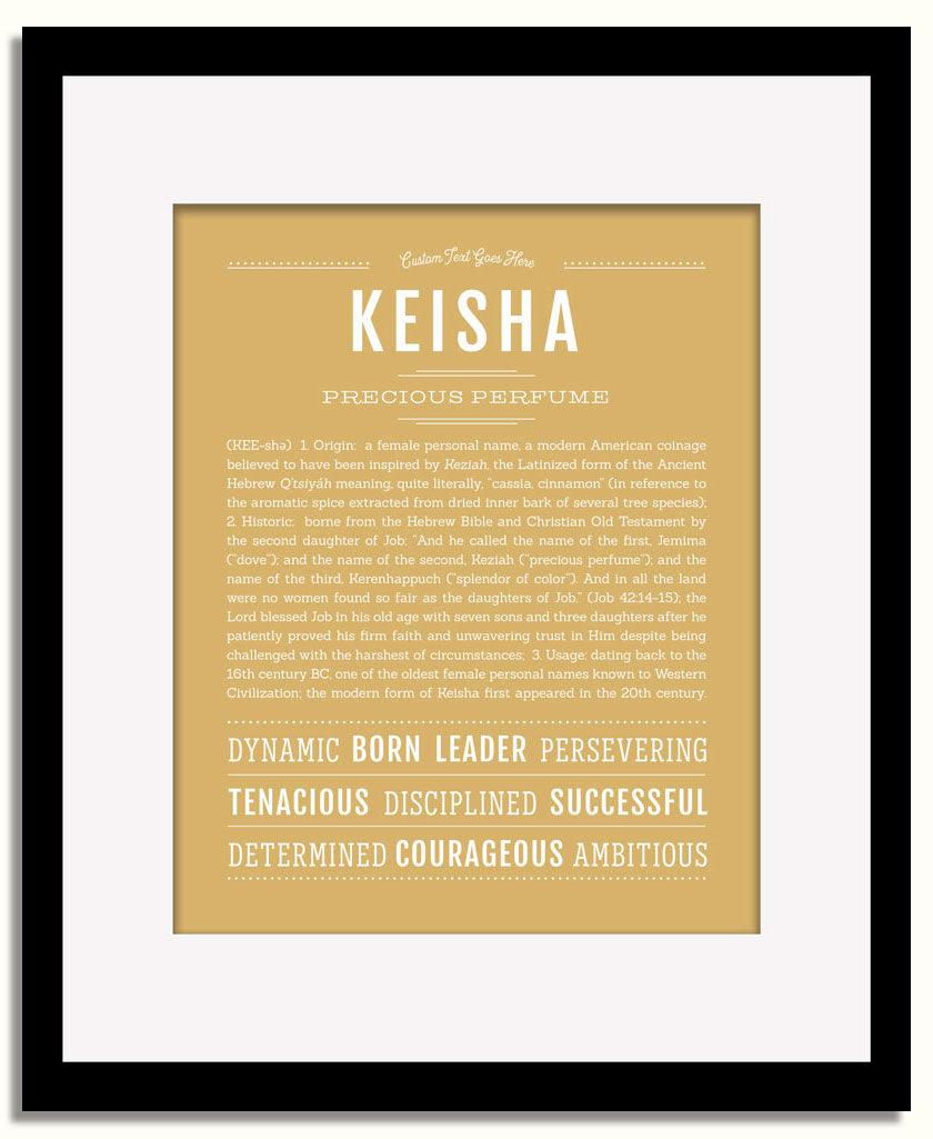 Frame Options | Matte Gold | Black Frame, Matted