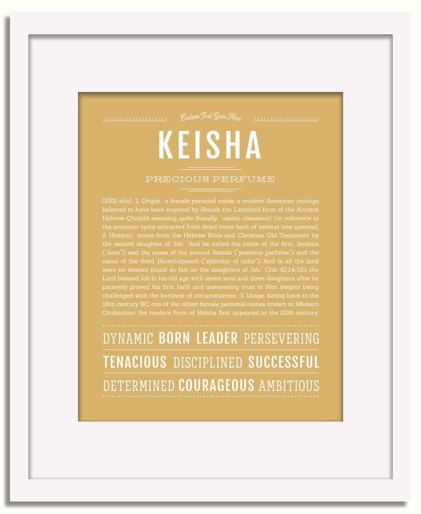 Frame Options | Matte Gold | White Frame, Matted