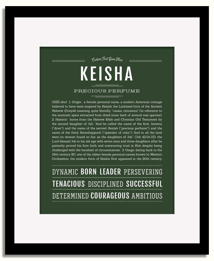 Frame Options | Deep Forest | Black Frame, Matted