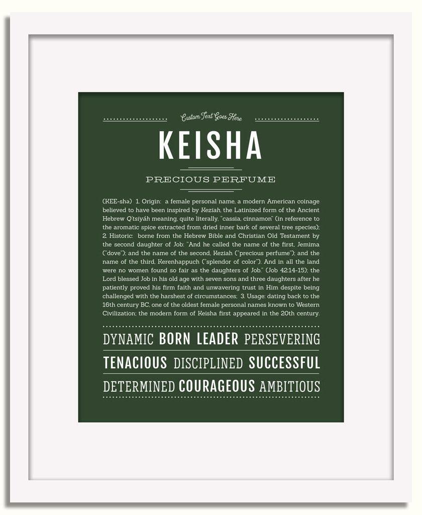 Frame Options | Deep Forest | White Frame, Matted