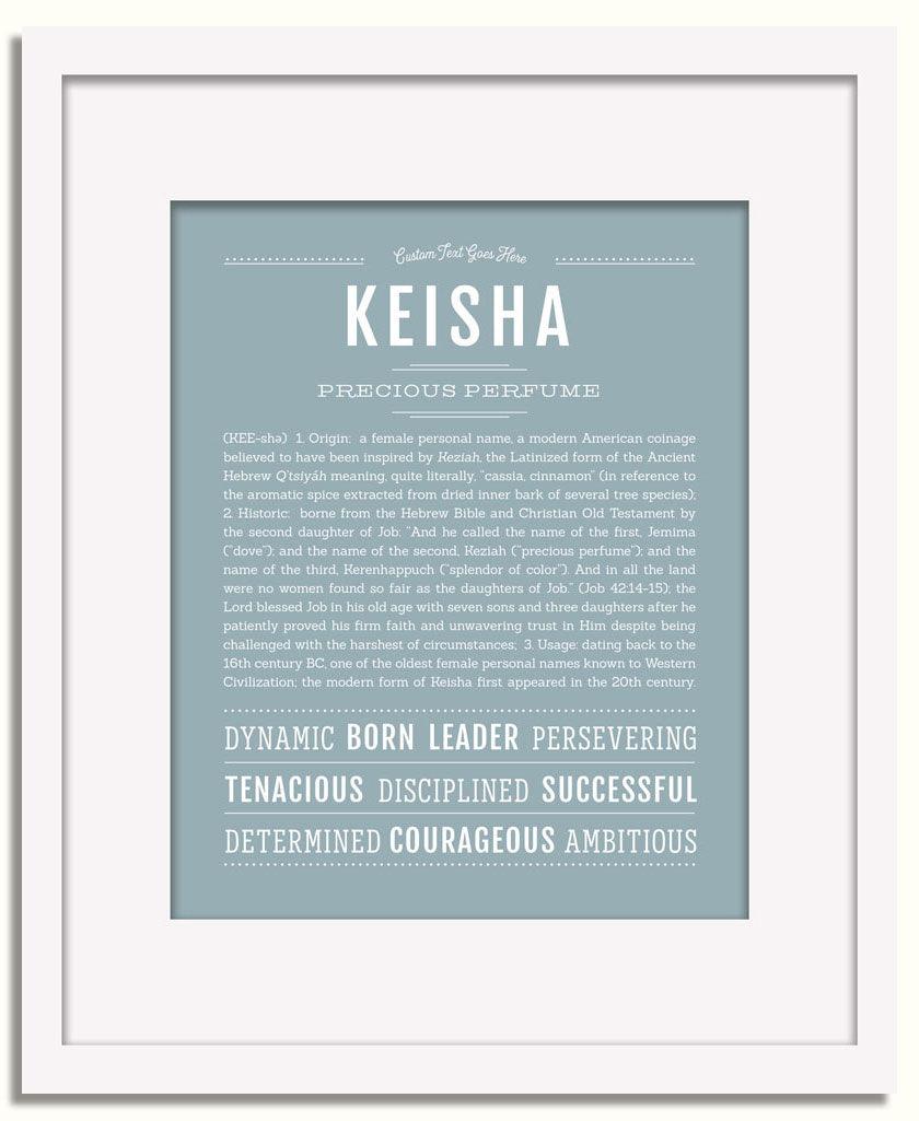 Frame Options | Powder Blue | White Frame, Matted