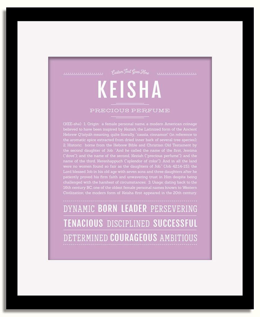 Frame Options | Lilac | Black Frame, Matted