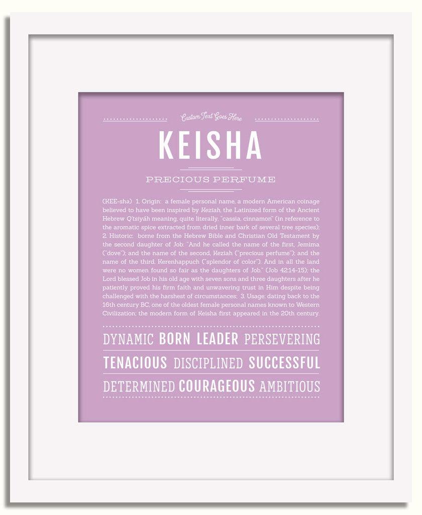 Frame Options | Lilac | White Frame, Matted