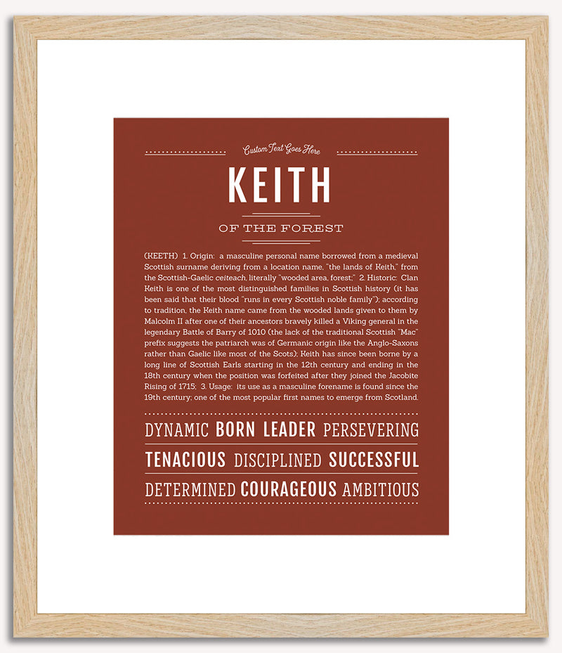 Keith | Name Art Print