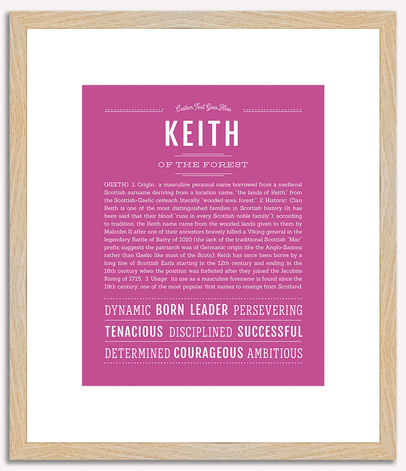 Keith | Name Art Print