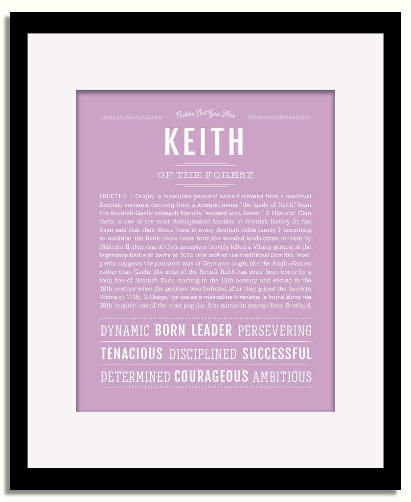 Frame Options | Lilac | Black Frame, Matted