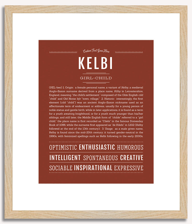 Kelbi | Name Art Print