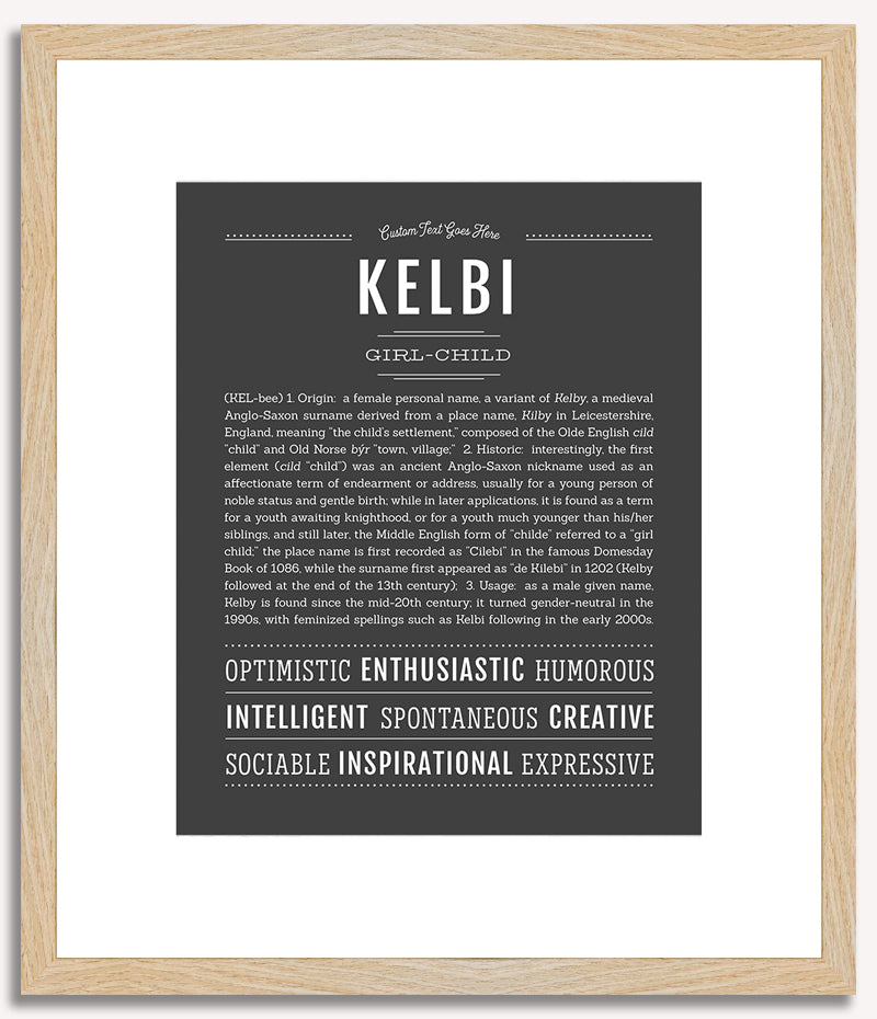 Kelbi | Name Art Print