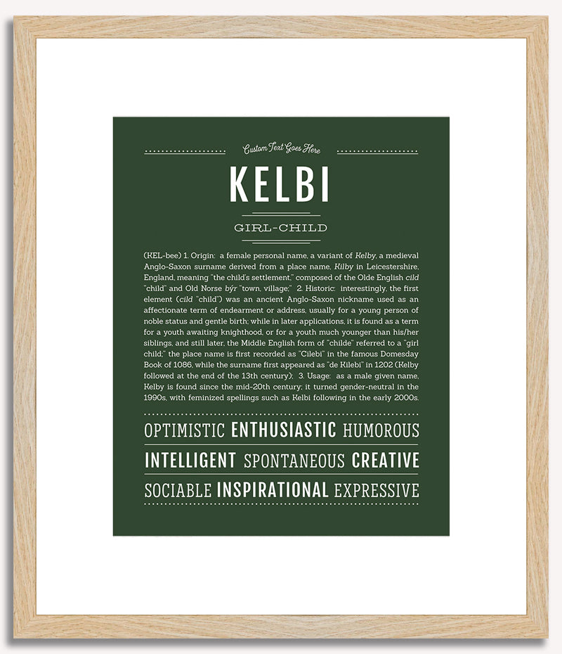 Kelbi | Name Art Print