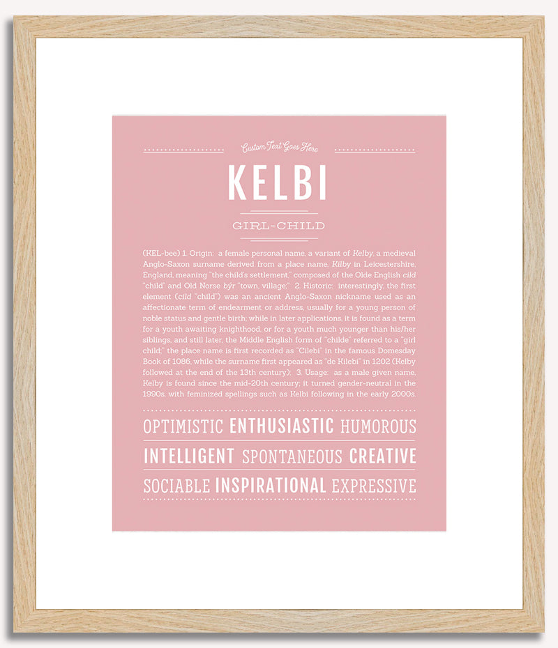 Kelbi | Name Art Print