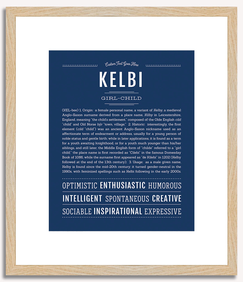 Kelbi | Name Art Print