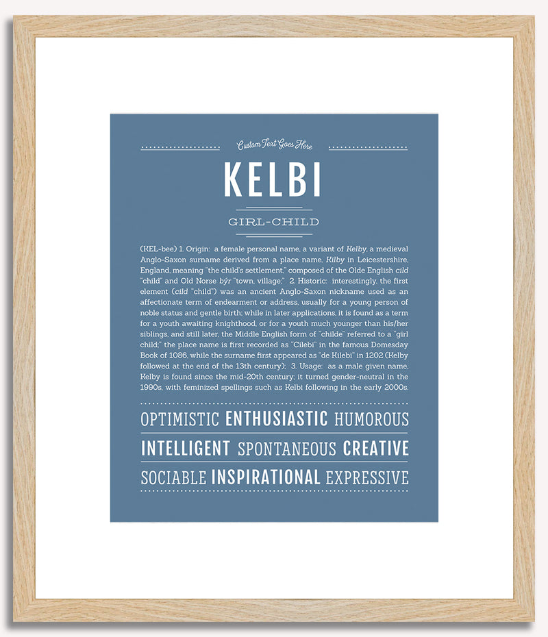 Kelbi | Name Art Print