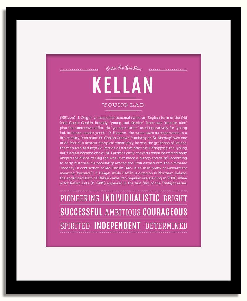 Frame Options | Dark Pink | Black Frame, Matted