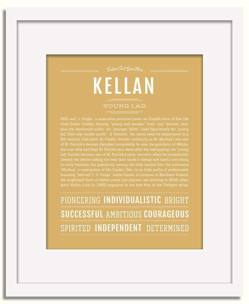 Frame Options | Matte Gold | White Frame, Matted