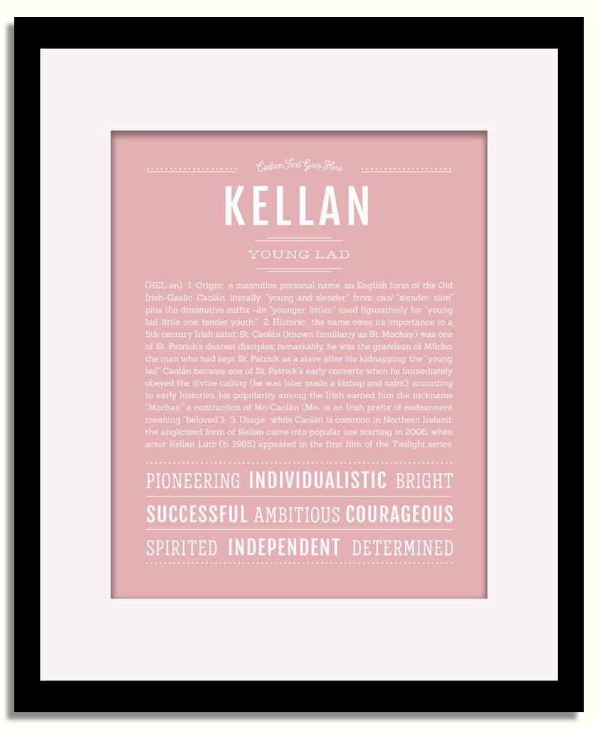 Frame Options | Dusty Rose | Black Frame, Matted