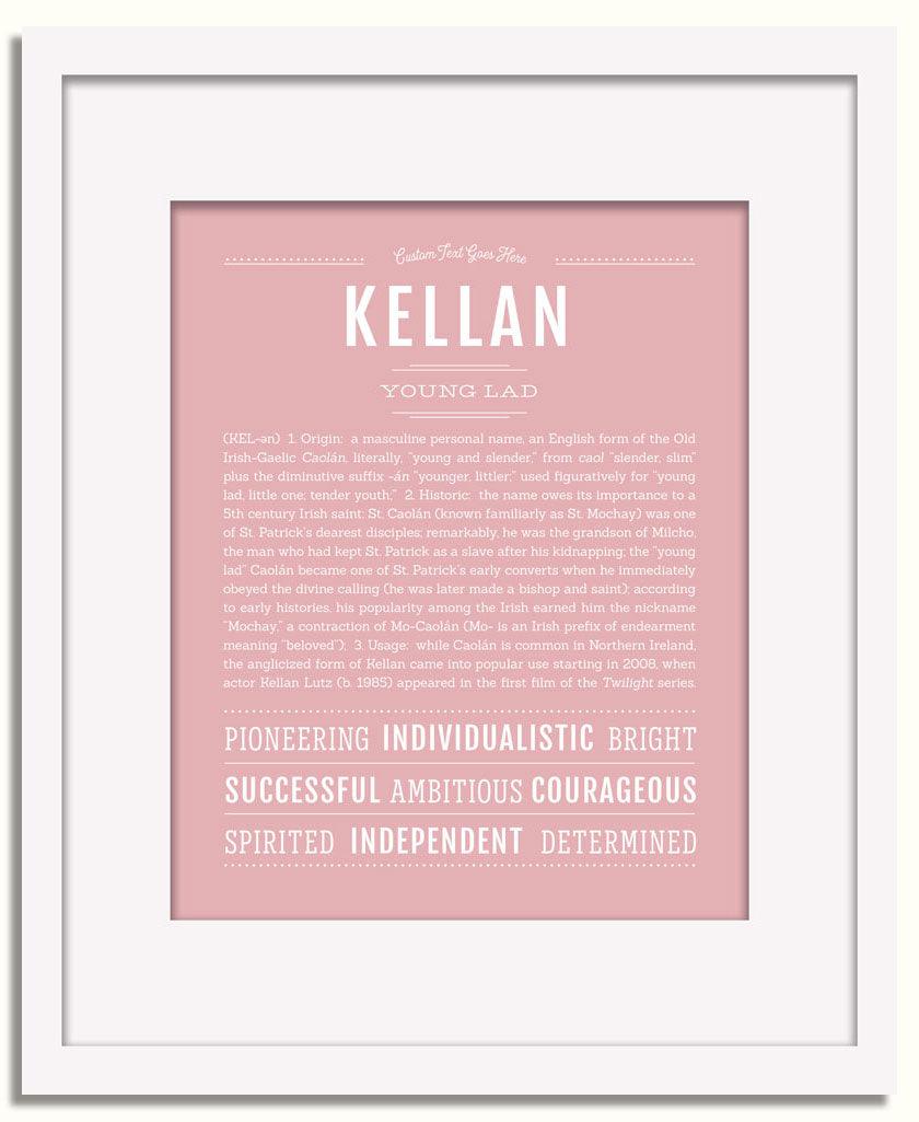 Frame Options | Dusty Rose | White Frame, Matted